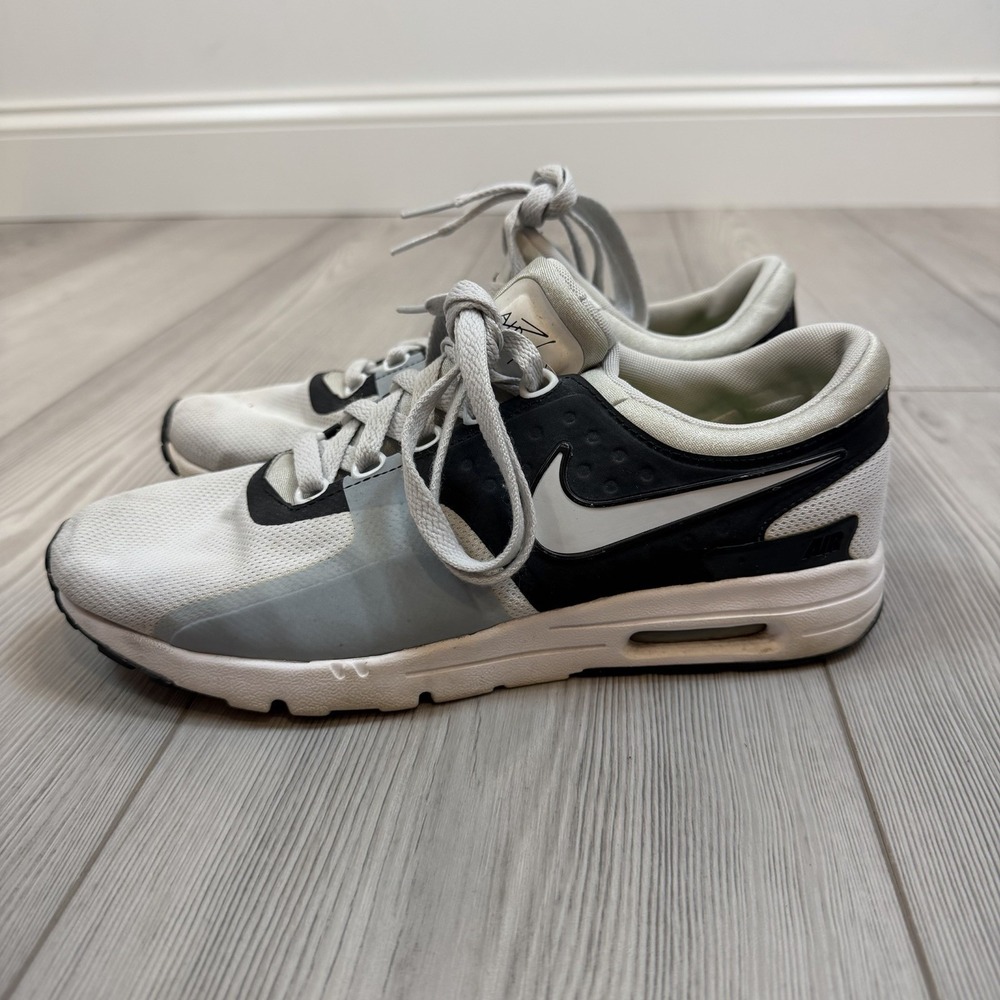 Nike Shoes Womens 9 Air‎ Max Zero Running Sneakers Black Mesh Athletic 857661